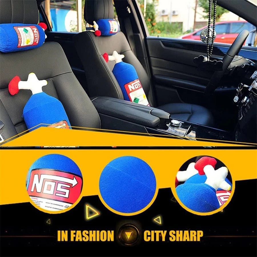 NOS Bottle Car Neck Pillow: Boost Your Comfort!