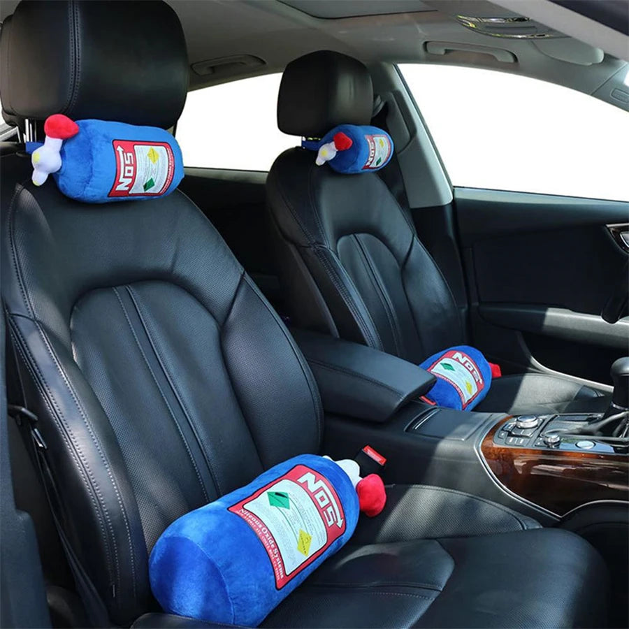 NOS Bottle Car Neck Pillow: Boost Your Comfort!
